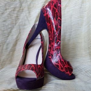 Snake skin pump worn once